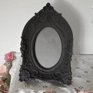Vintage Antique Victorian Gothic Black Ornate Picture Frame Decor dark romance
